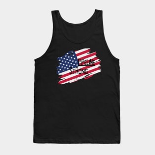 Pipeline Strong Distressed American Flag Tank Top